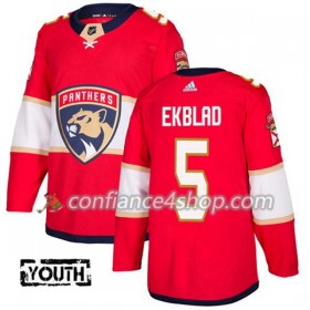 Adidas Maillot de Hockey Florida Panthers Aaron Ekblad 5 2017-2018 Rouge Authentic - Enfant